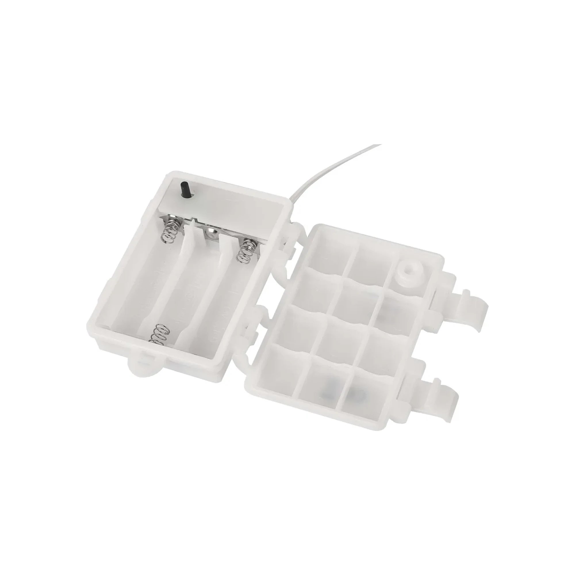 Božićna dekoracija, 2 grančice breze, LED, toplo bijela, 3xAA, IP44, 60cm