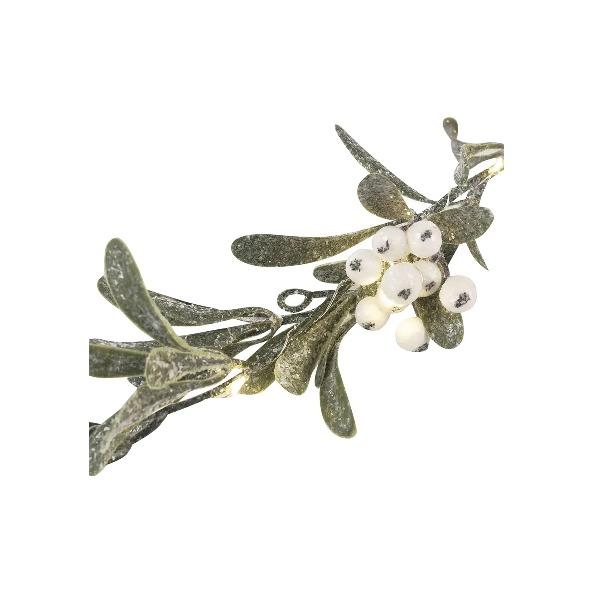 Božićna girlanda, imela, LED, toplo bijela, 3xAA, IP20, 1.5m