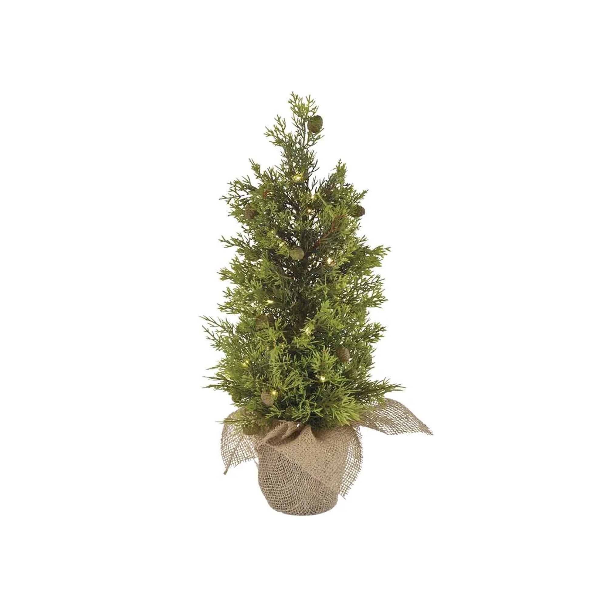 Božićno drvce, LED, toplo bijela, 3xAA, IP44, 50cm