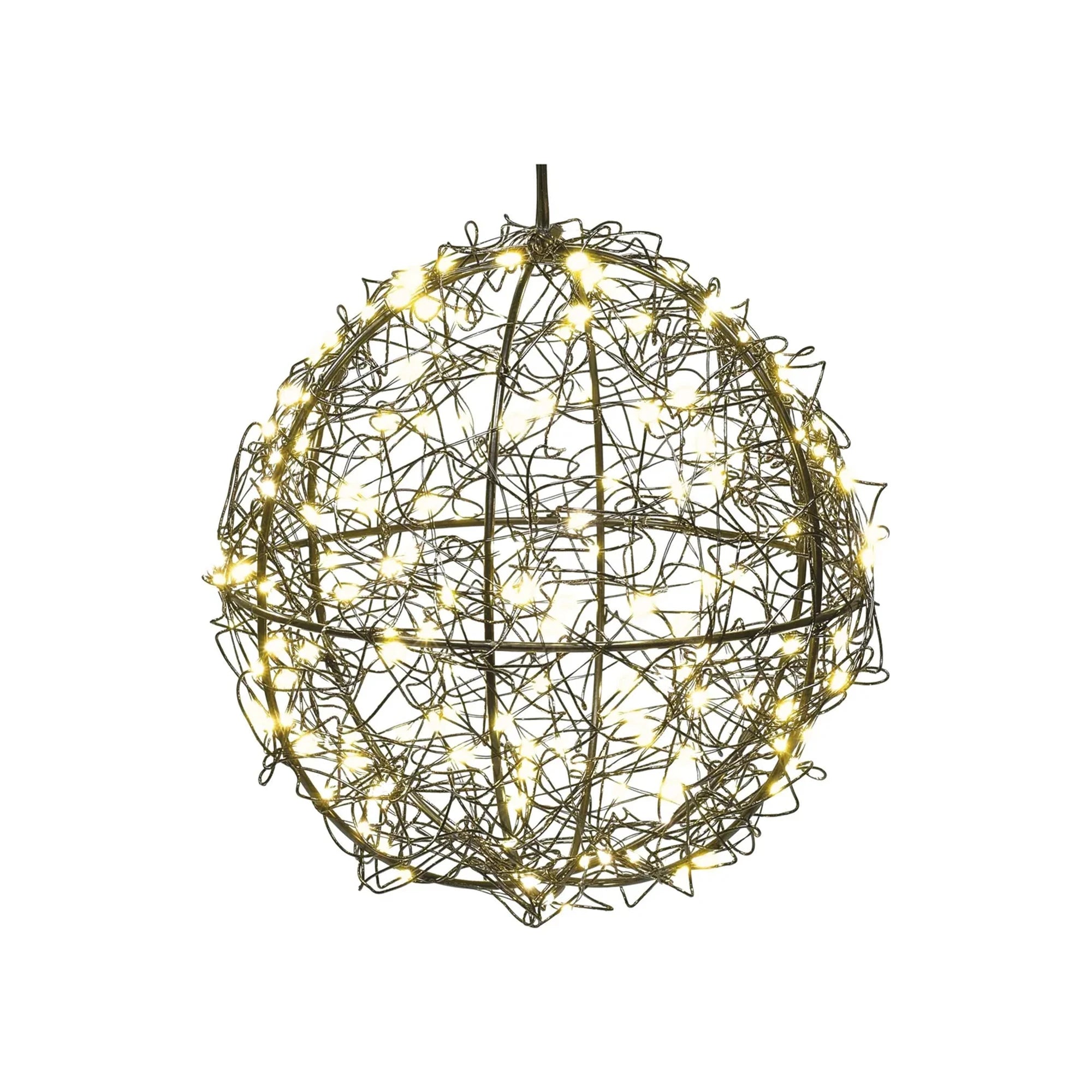 Božićna kugla, 200 lampica, LED, toplo bijela, IP44, 20cm