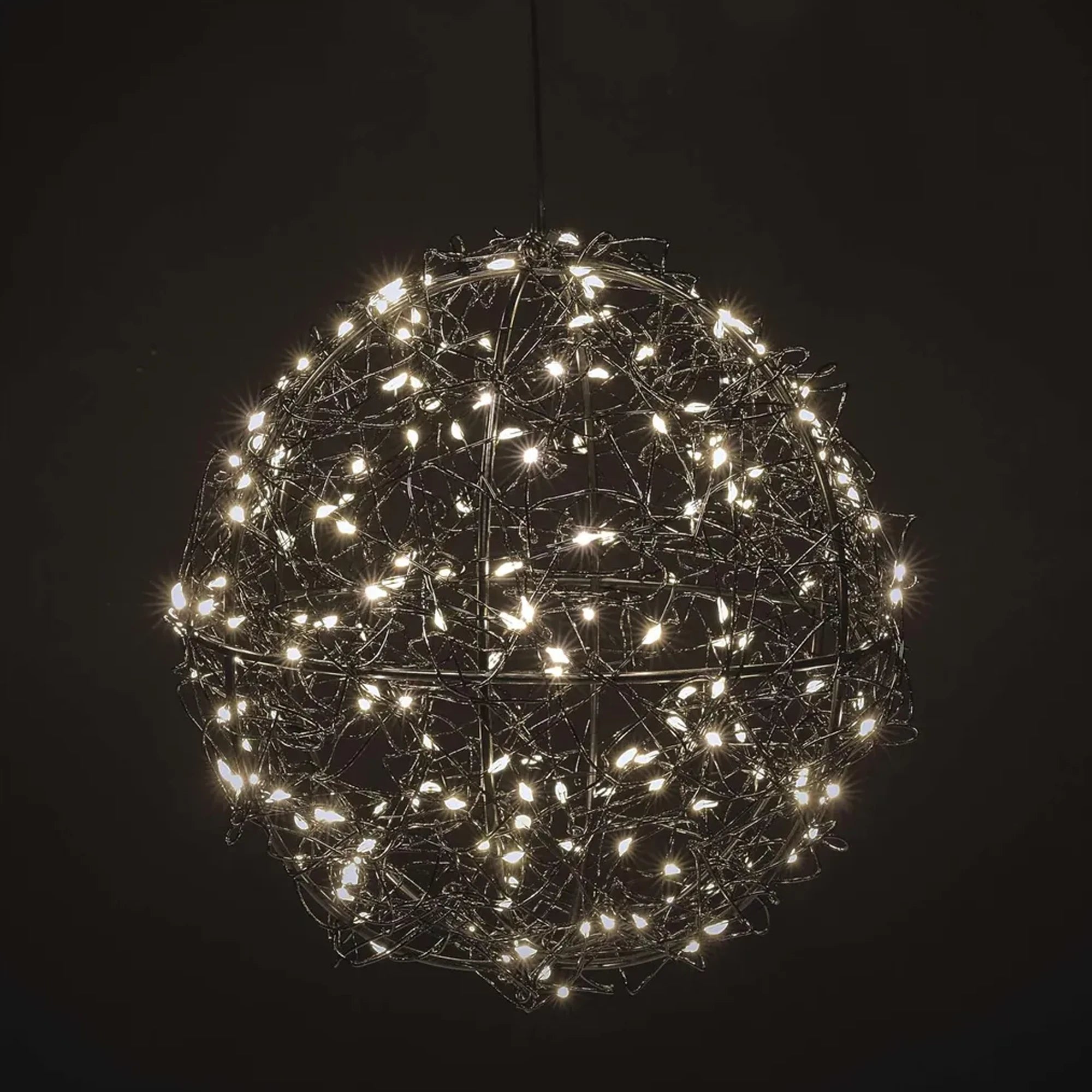 Božićna kugla, 200 lampica, LED, toplo bijela, IP44, 20cm