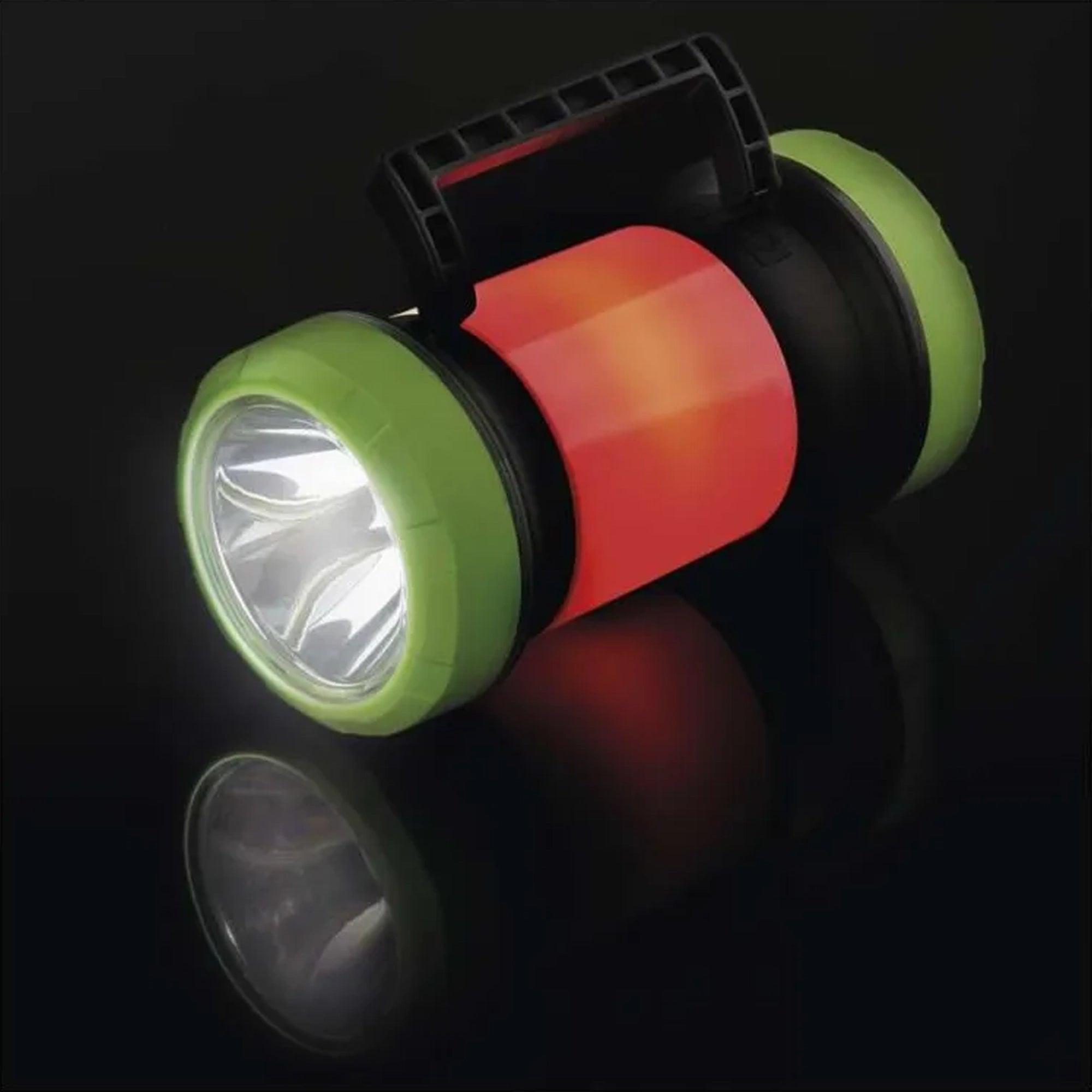 LED svjetiljka za kampiranje P2313, crno-zelena, punjiva, 350lm, 260m