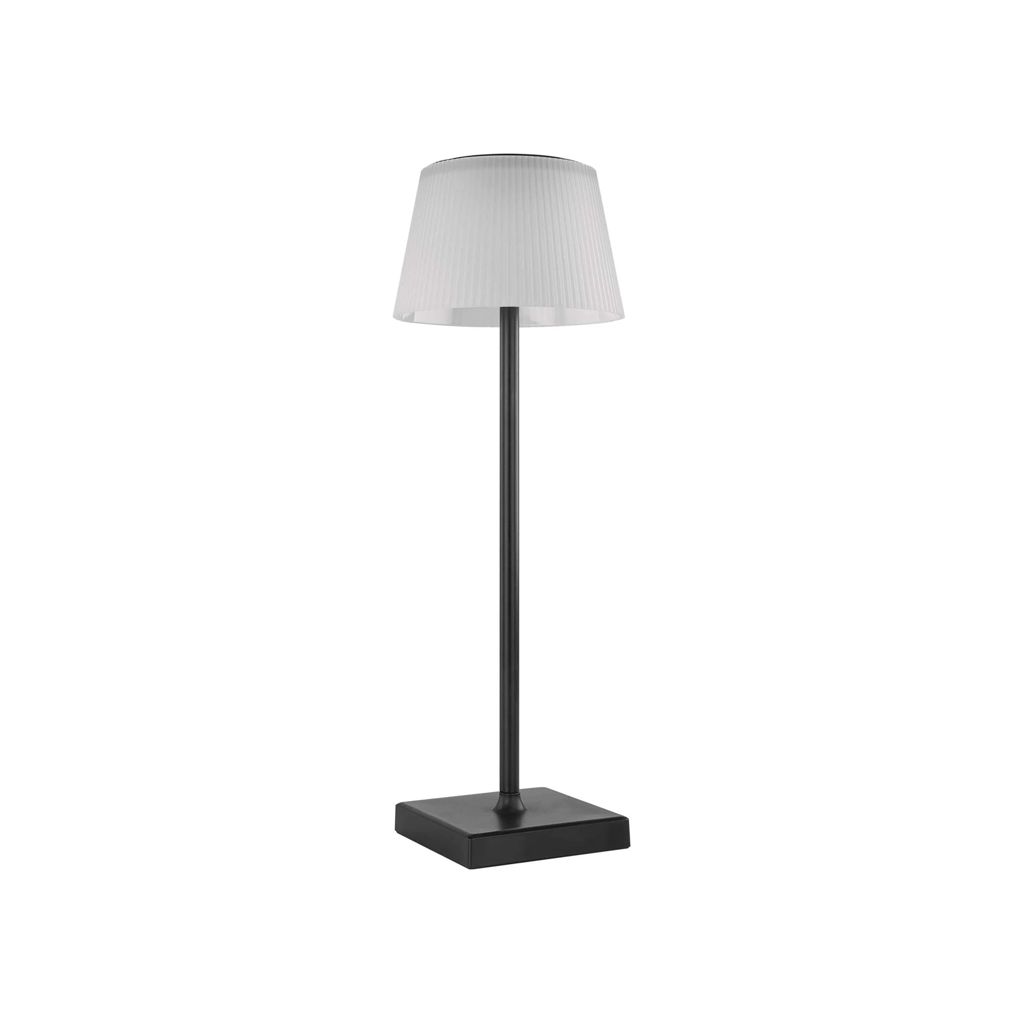 KATIE LED stolna lampa, punjiva, crna, 4W, CCT, IP44, 385mm