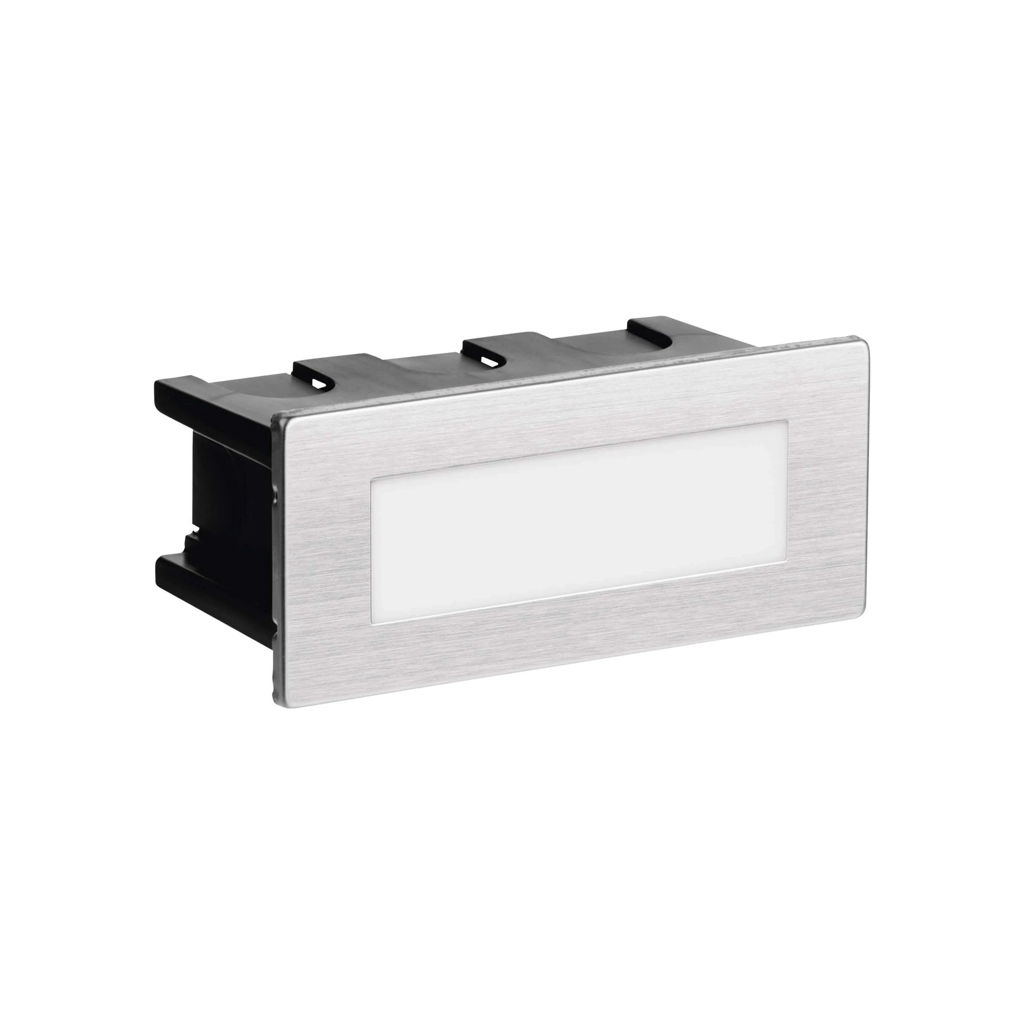 AMAL LED svjetlo za stepenice, ugradbeno, srebrno, 1.5W, 3000K, IP65, 53mm