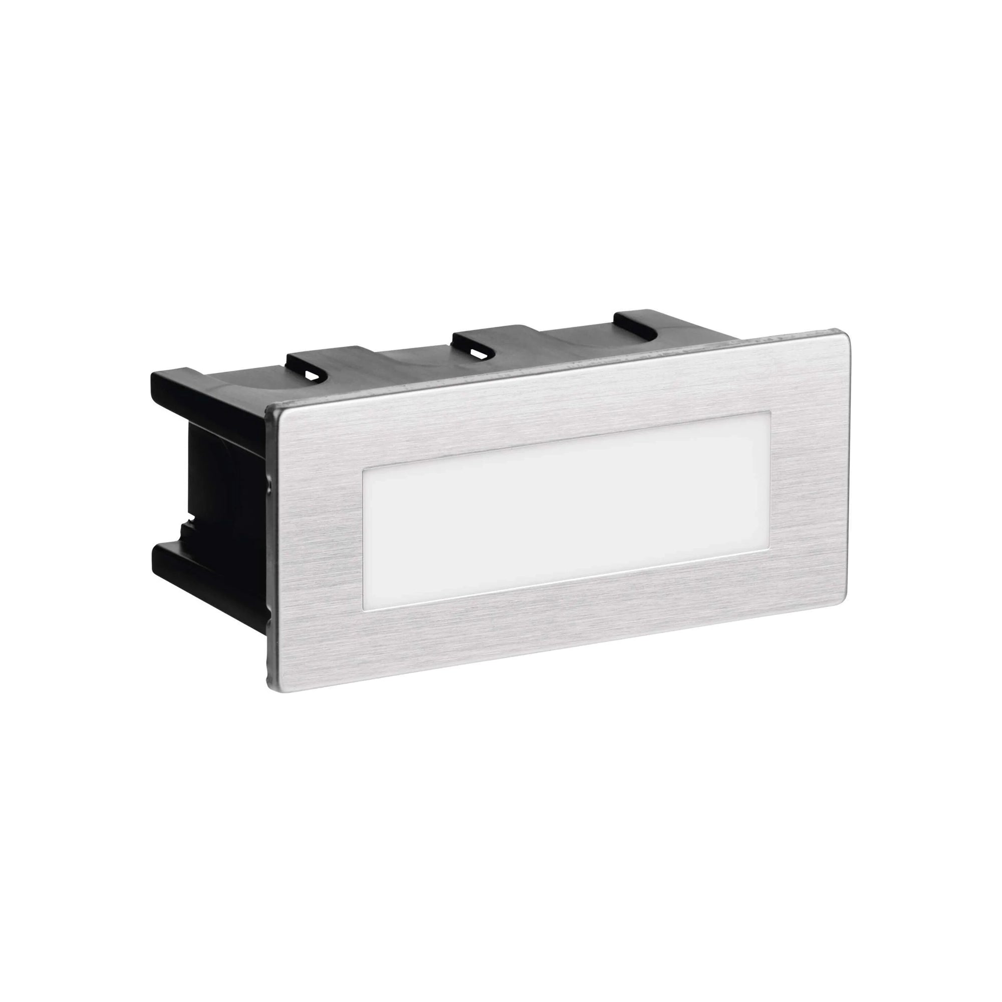 AMAL LED svjetlo za stepenice, ugradbeno, srebrno, 2W, 4000K, IP65, 53mm