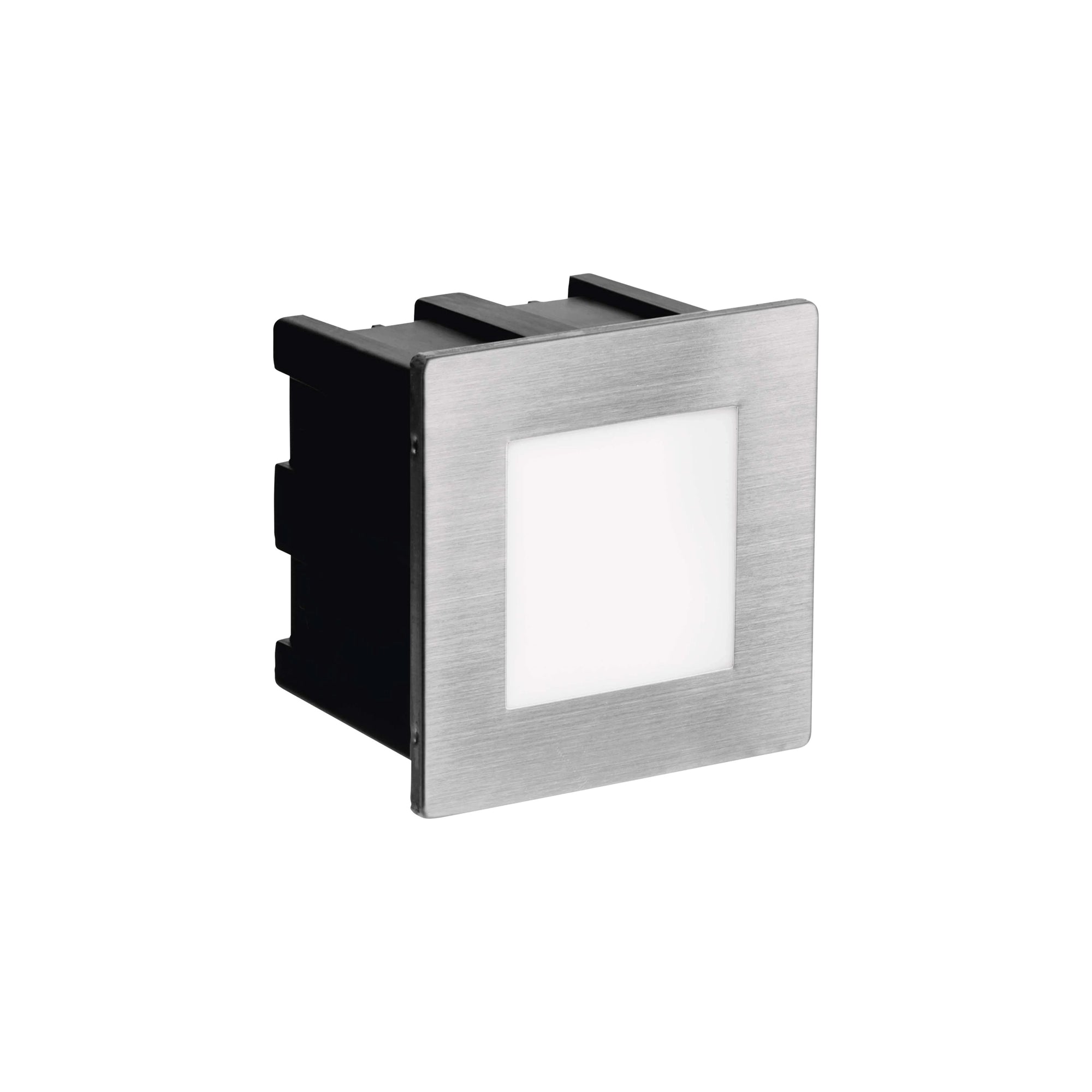 AMAL LED svjetlo za stepenice, ugradbeno, srebrno, 2W, 4000K, IP65, 80mm