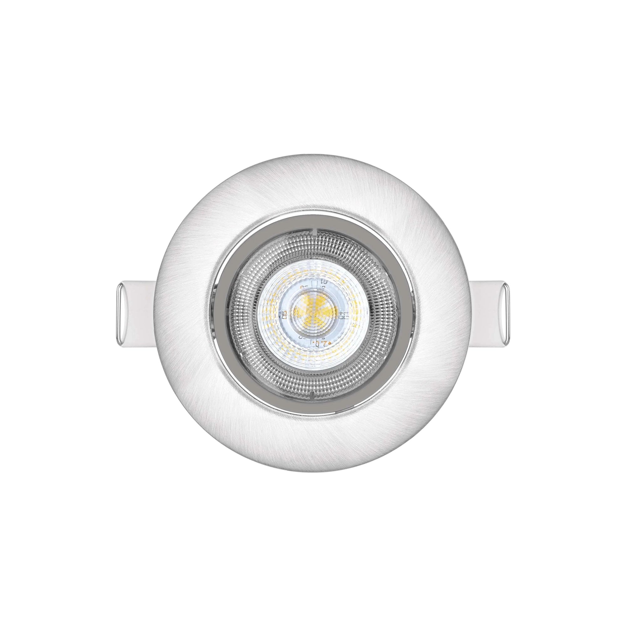SIMMI LED ugradbena svjetiljka, srebrna, 5W, 4000K, IP20, Ø80mm