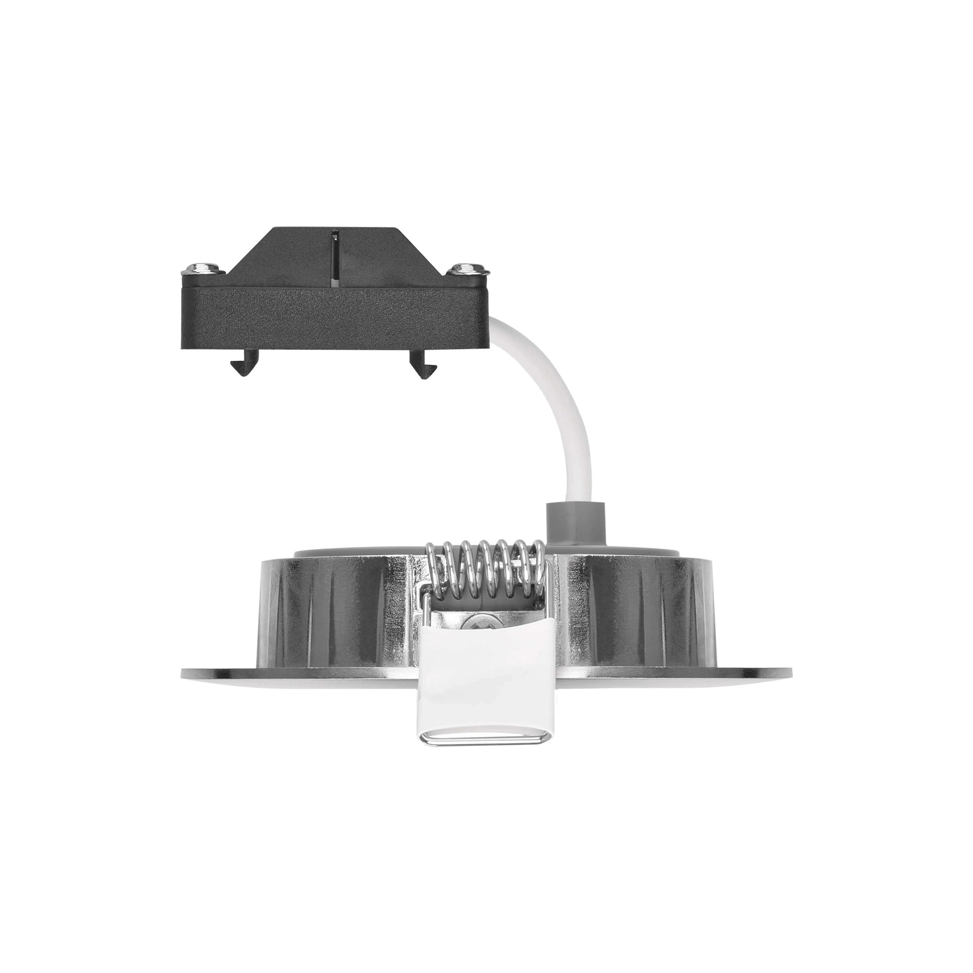 SIMMI LED ugradbena svjetiljka, srebrna, 5W, 4000K, IP20, Ø80mm