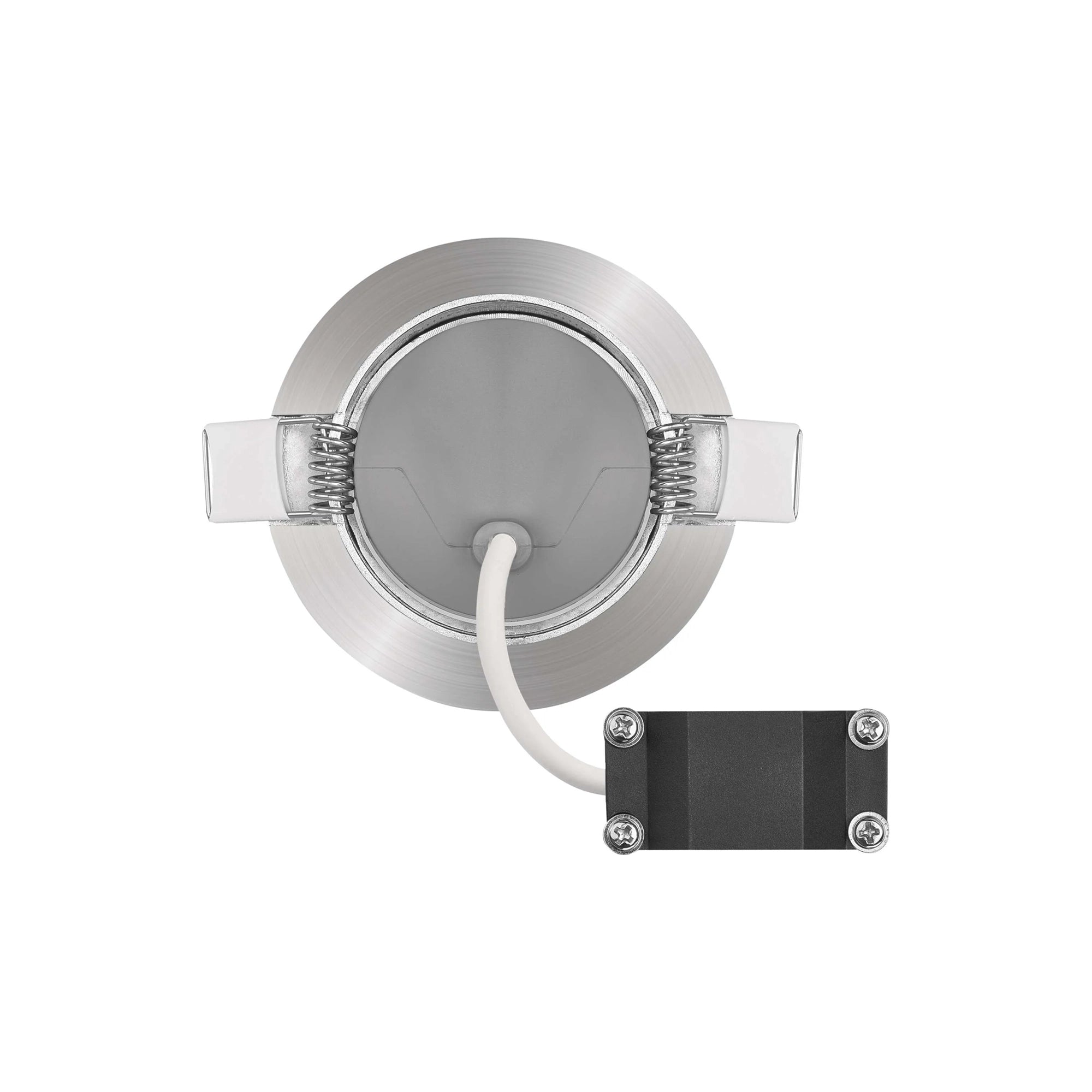 SIMMI LED ugradbena svjetiljka, srebrna, 5W, 4000K, IP20, Ø80mm