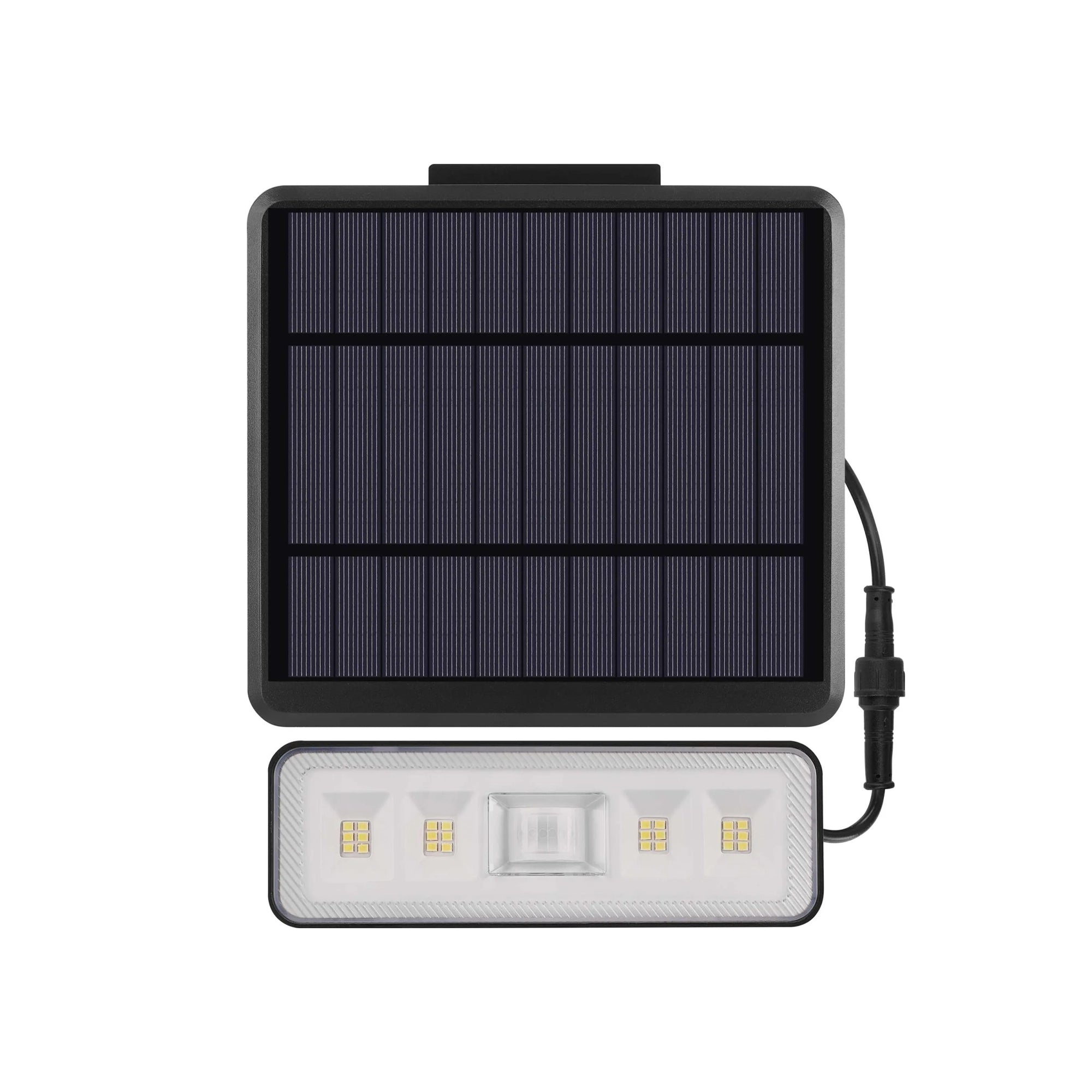 LED solarni reflektor SUNNO, senzor pokreta, crni, 4000K, IP54