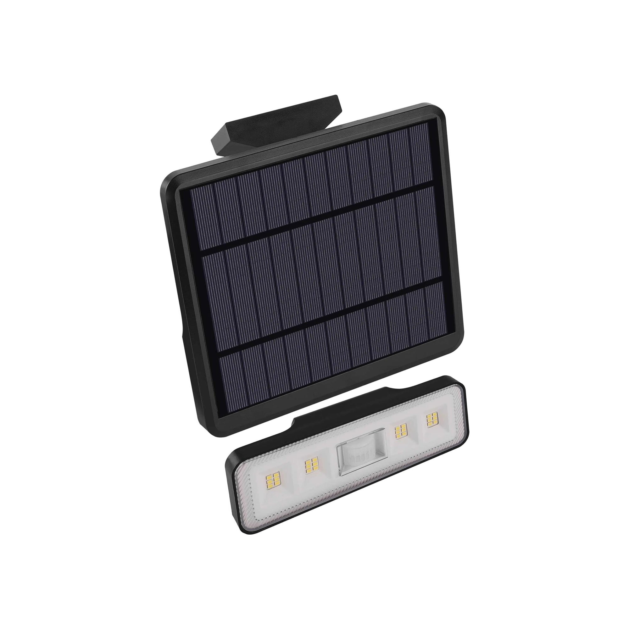 SUNNO LED solarni reflektor, senzor pokreta, crni, 4000K, IP54, 181mm