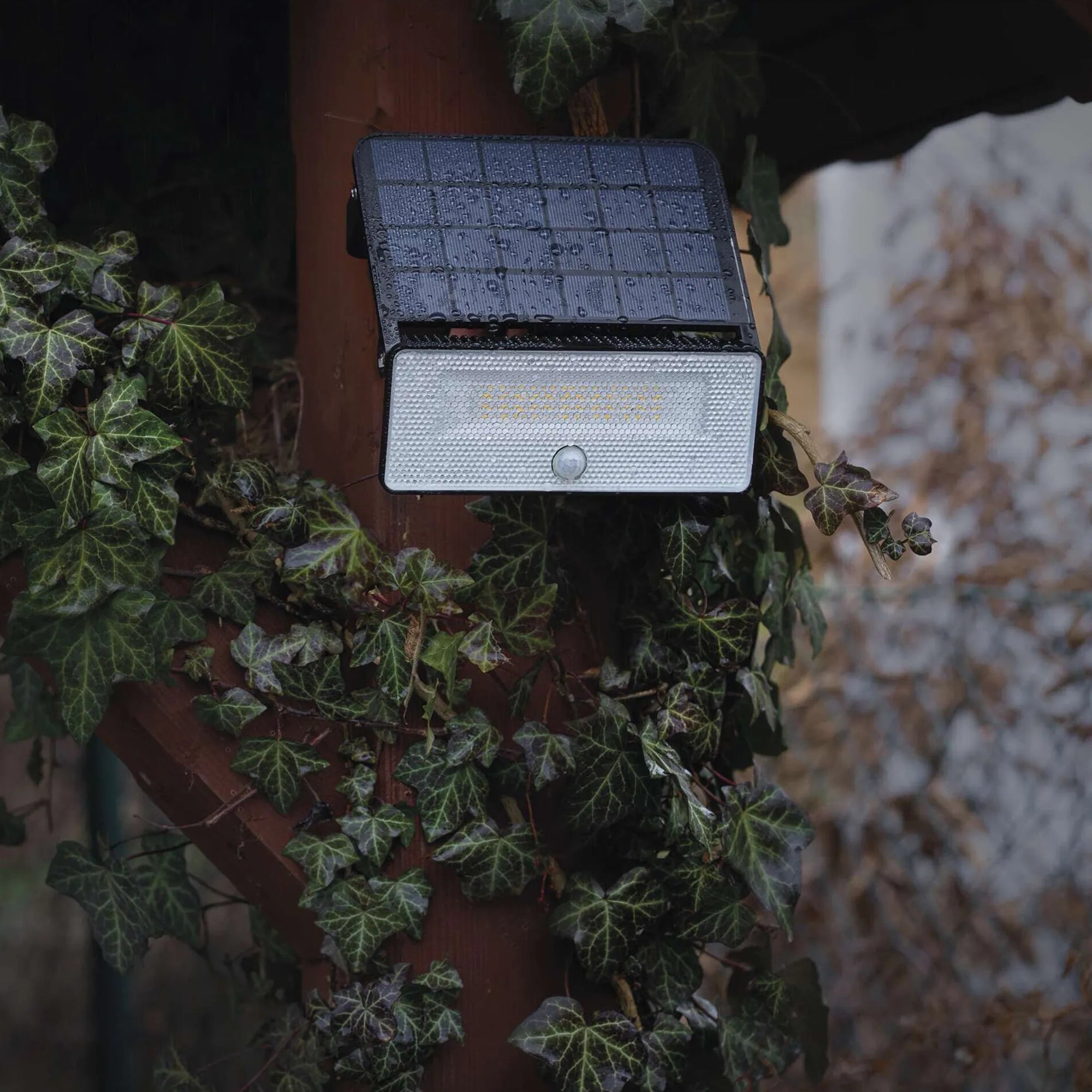 SOLO LED solarni reflektor, senzor pokreta, crni, 4000K, IP54, 190mm