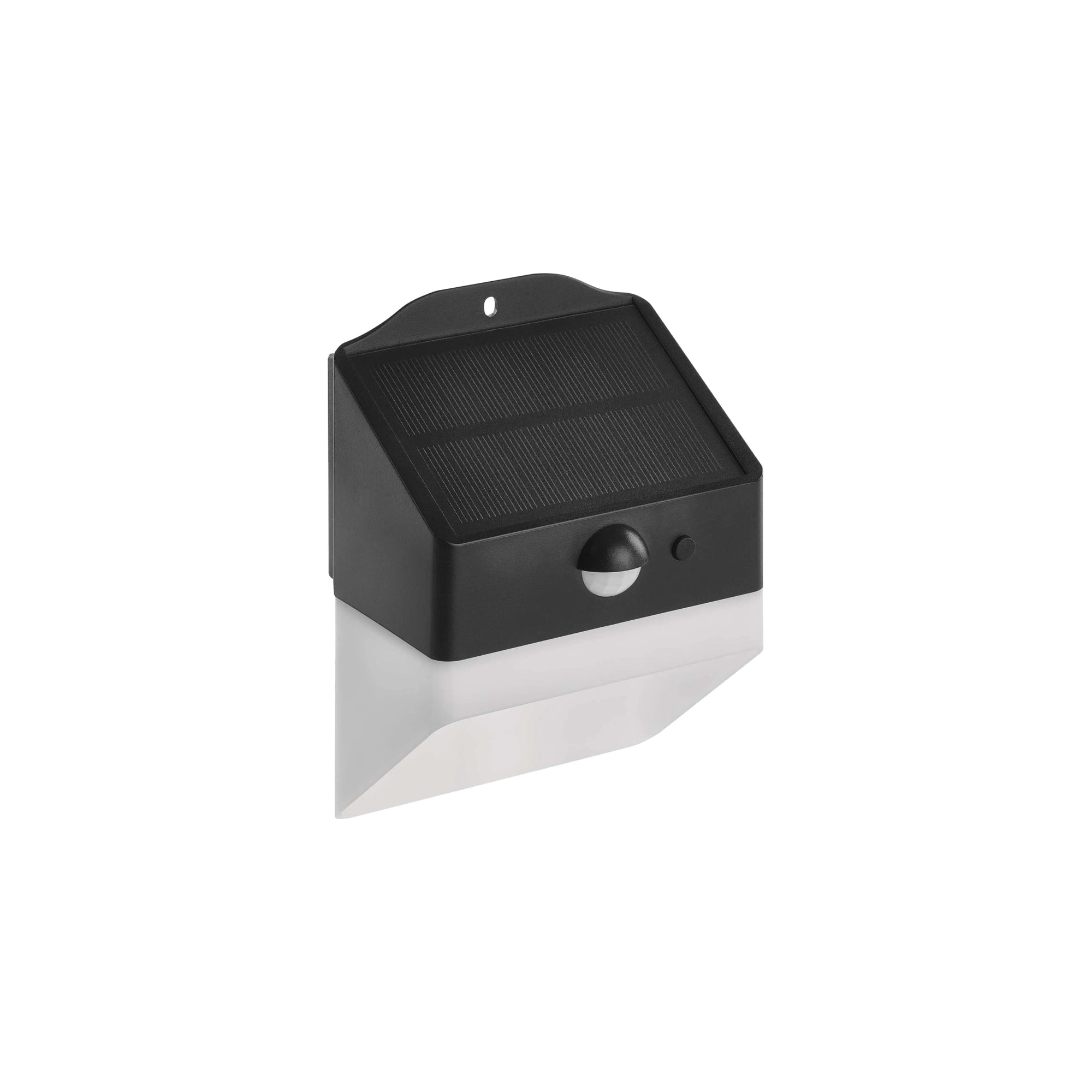 LUNIS LED solarna zidna svjetiljka, senzor pokreta, crna, 4000K, IP65, 138mm