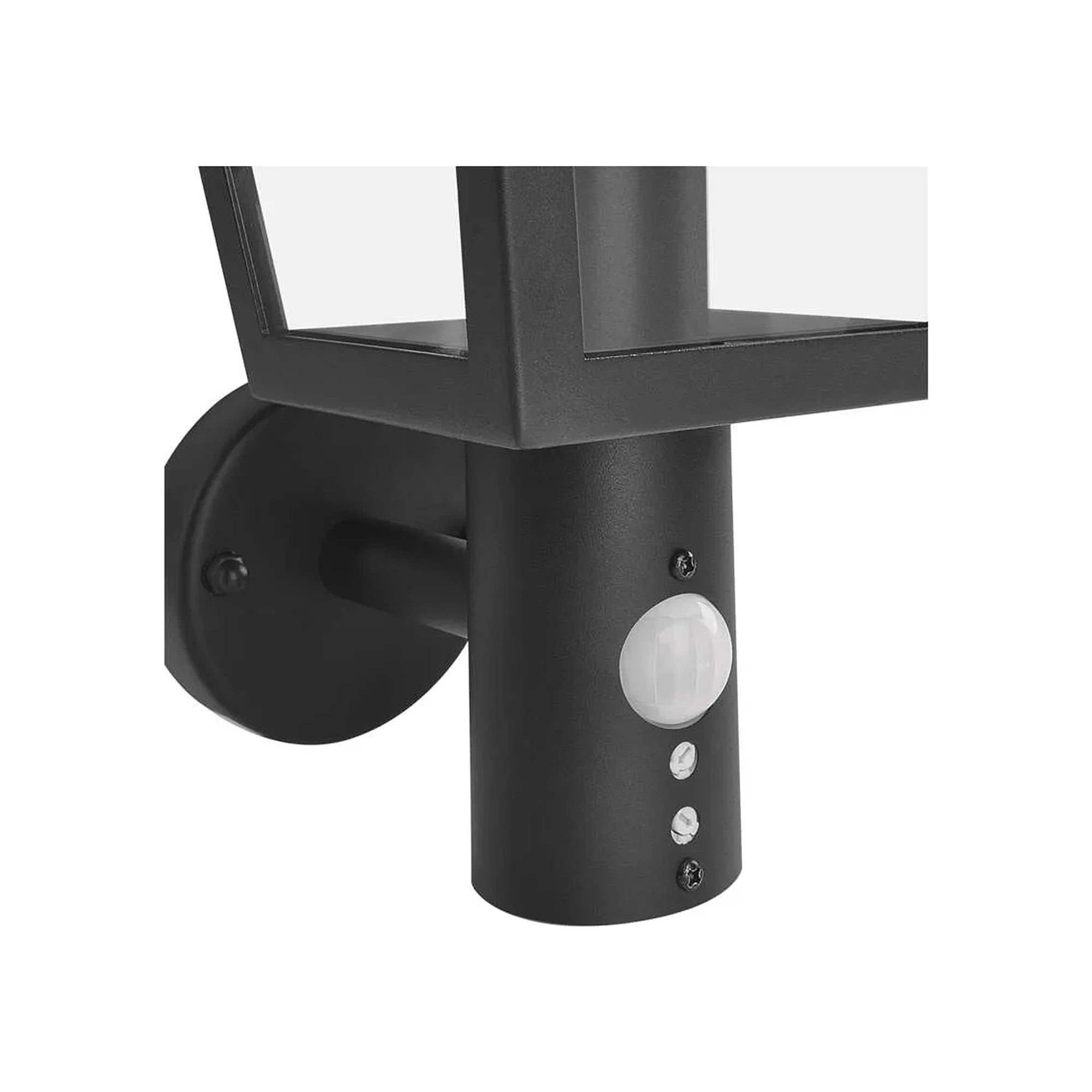ADENIA zidna svjetiljka, senzor pokreta, crna, 1xE27, IP44, 298mm