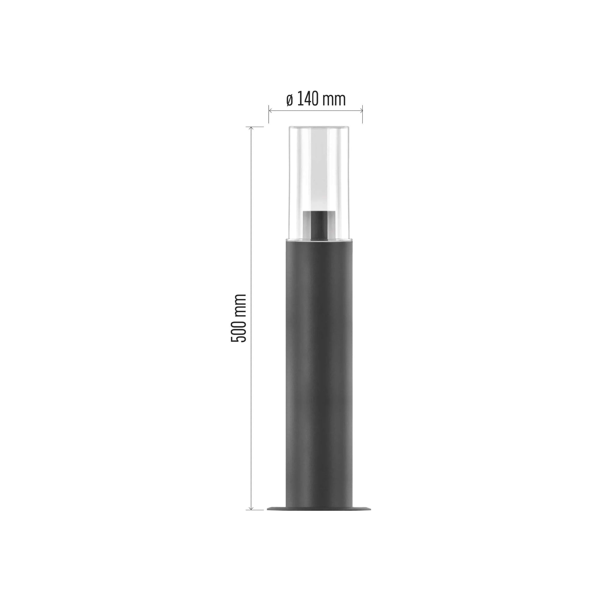 ZALA vrtna svjetiljka, antracit, 1xE27, IP44, 500mm