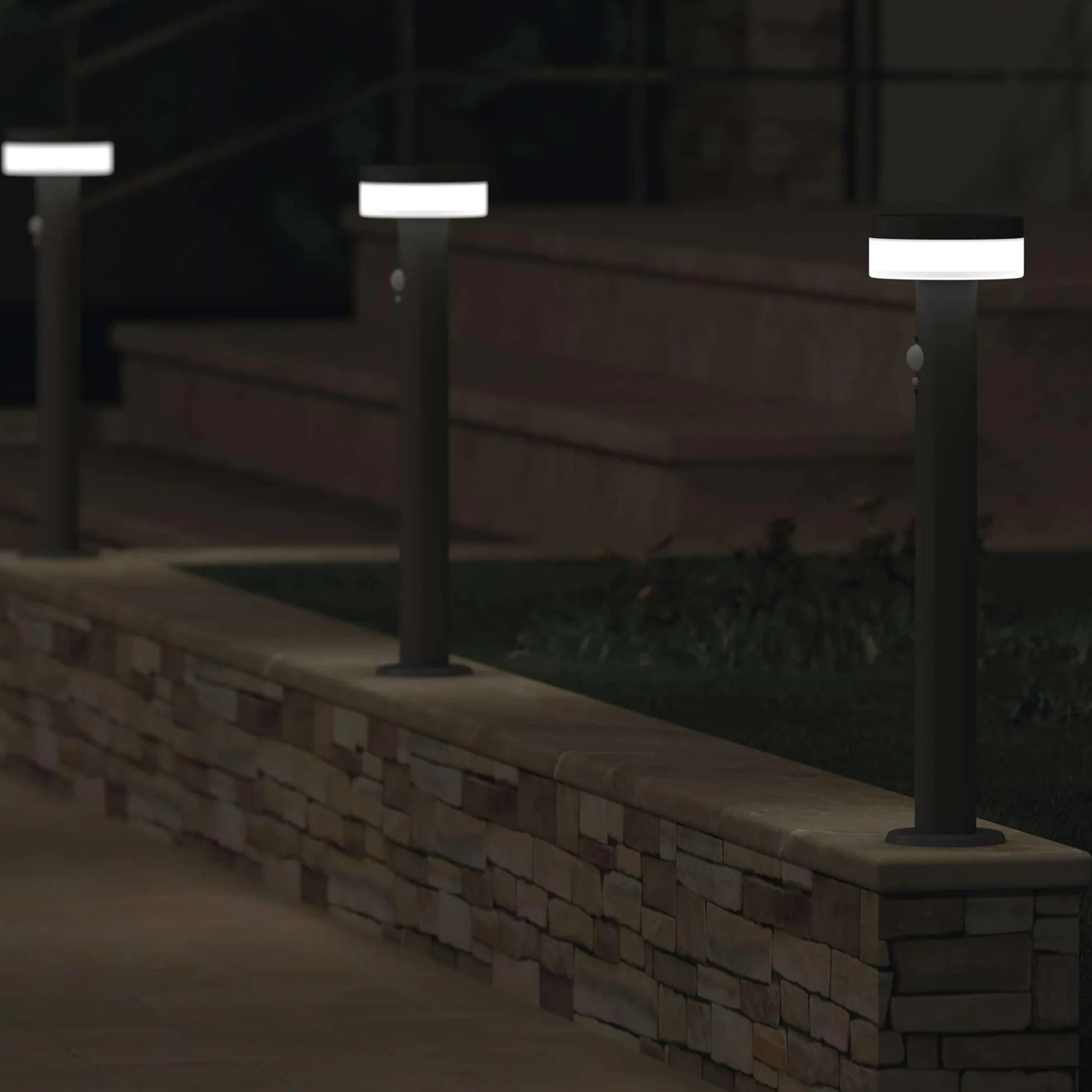 TERION LED solarna vrtna svjetiljka, senzor pokreta, antracit, 2W, 3000K, IP44, 500mm