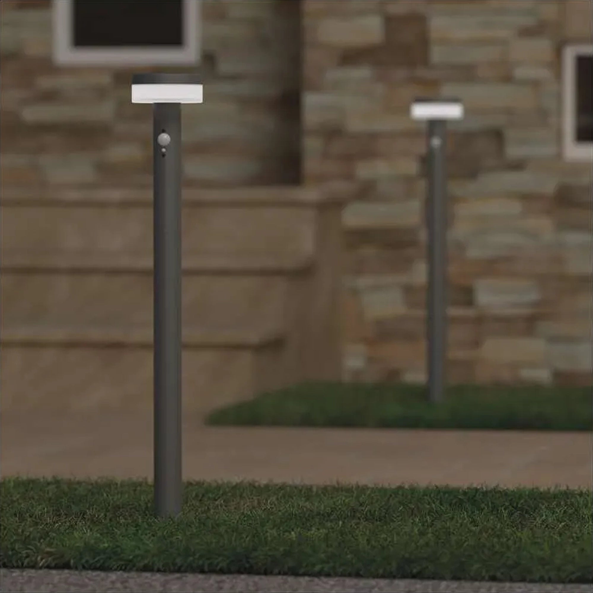 TERION LED solarna vrtna svjetiljka, senzor pokreta, antracit, 2W, 3000K, IP44, 805mm