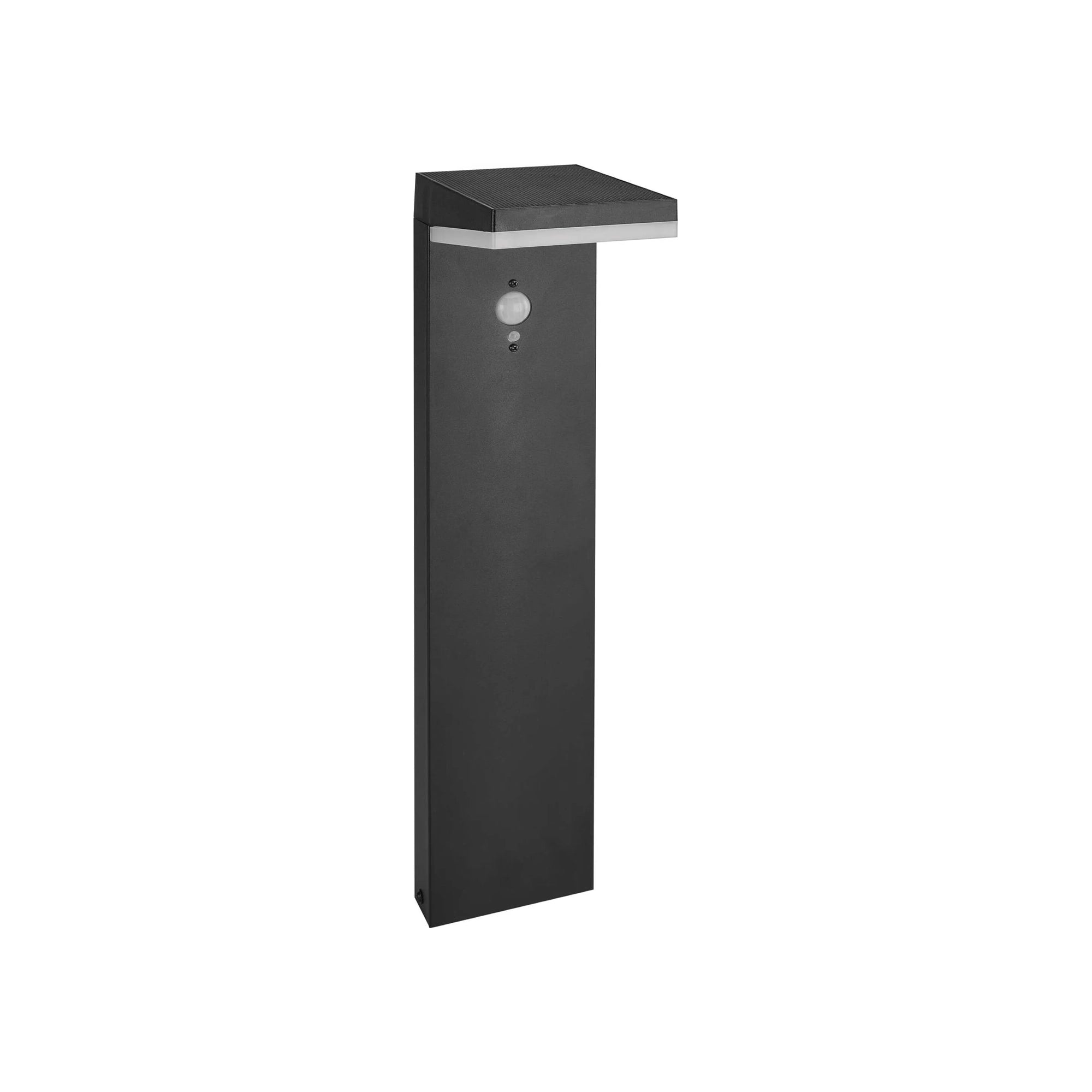 VEREA LED solarna vrtna svjetiljka, senzor pokreta, crna, 4.4W, 3000K, IP44, 500mm