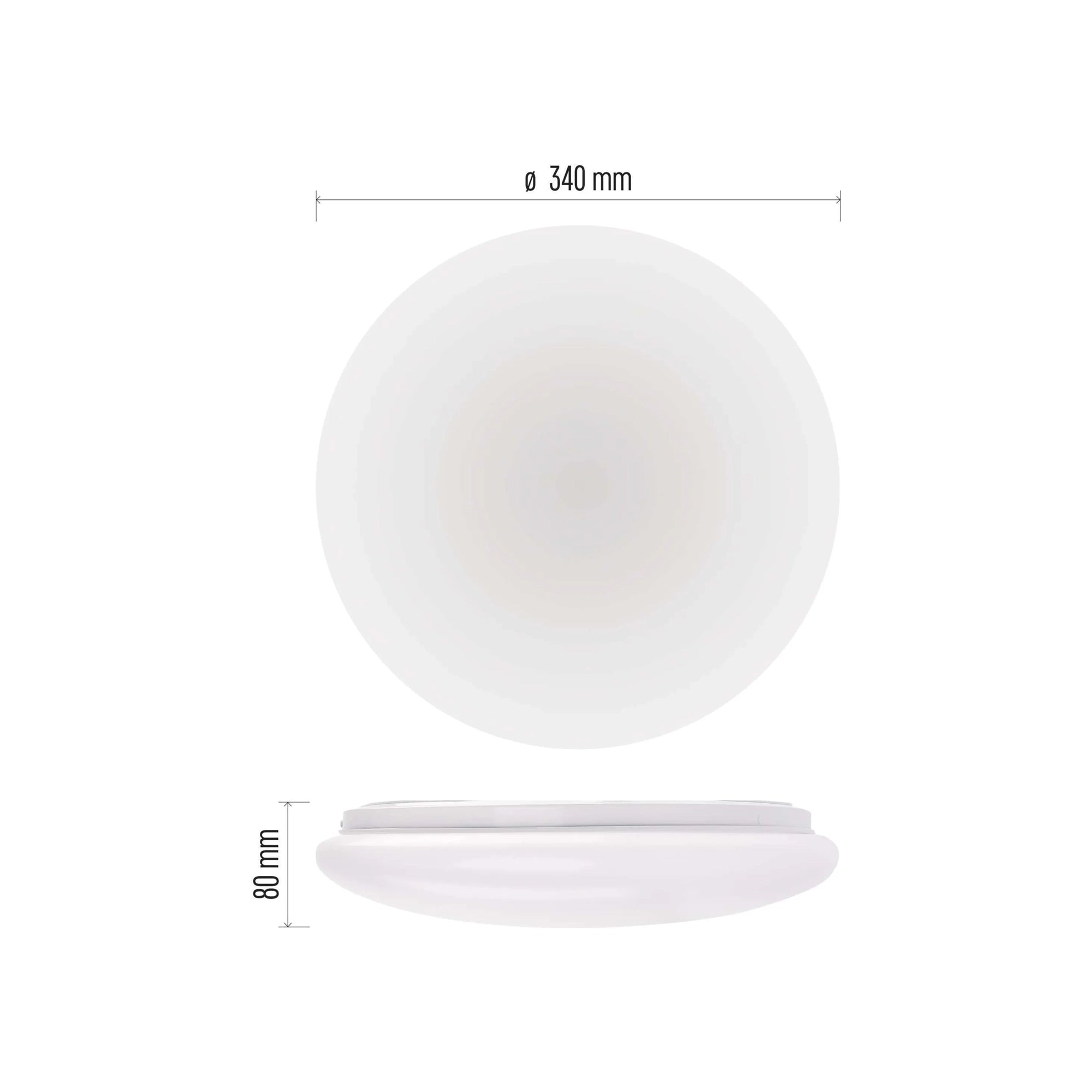FIONI LED plafonjera, bijela, 18W, 4000K, IP44, Ø340mm