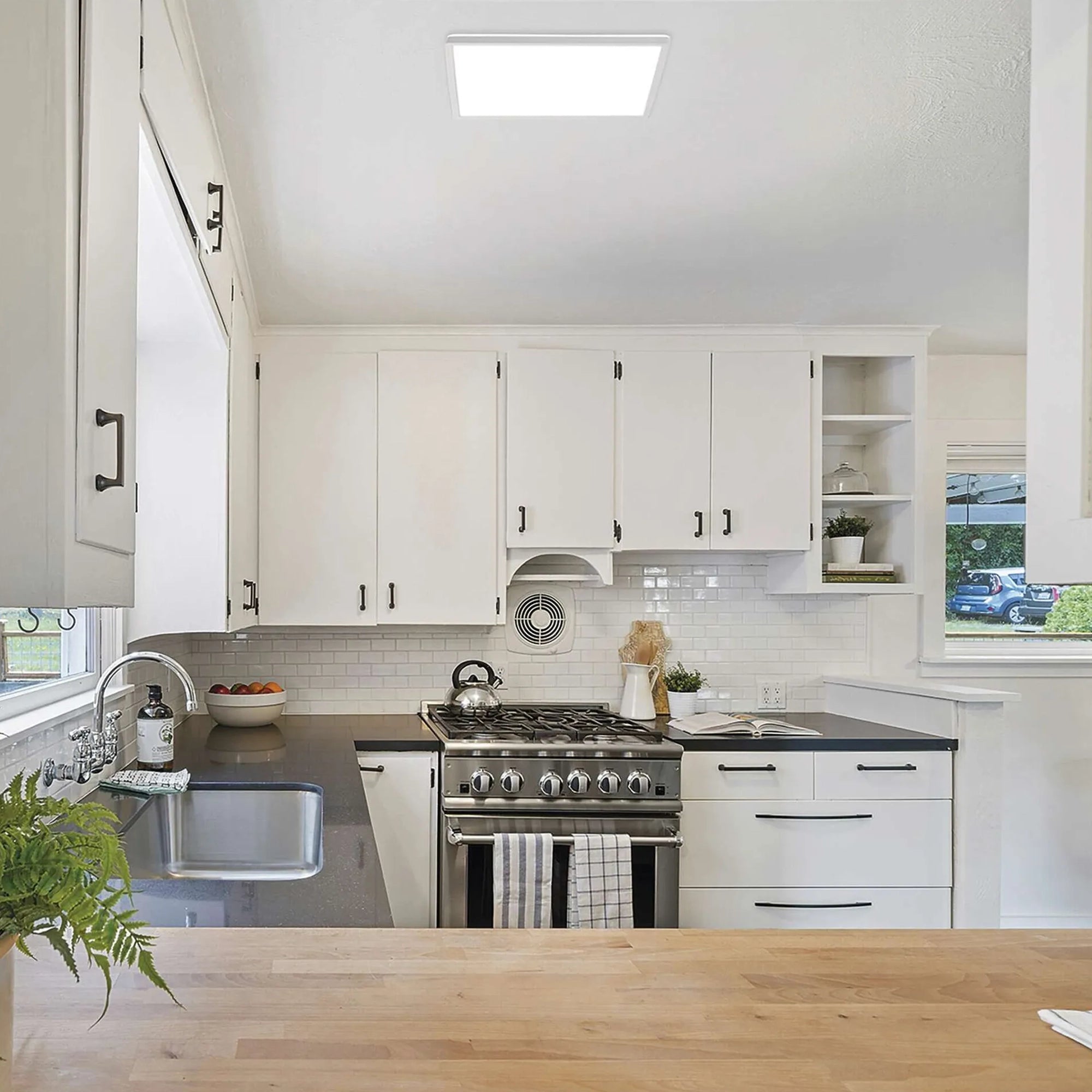 FLORI LED plafonjera, kvadratna, bijela, 22W, 4000K, IP20, 420x420mm