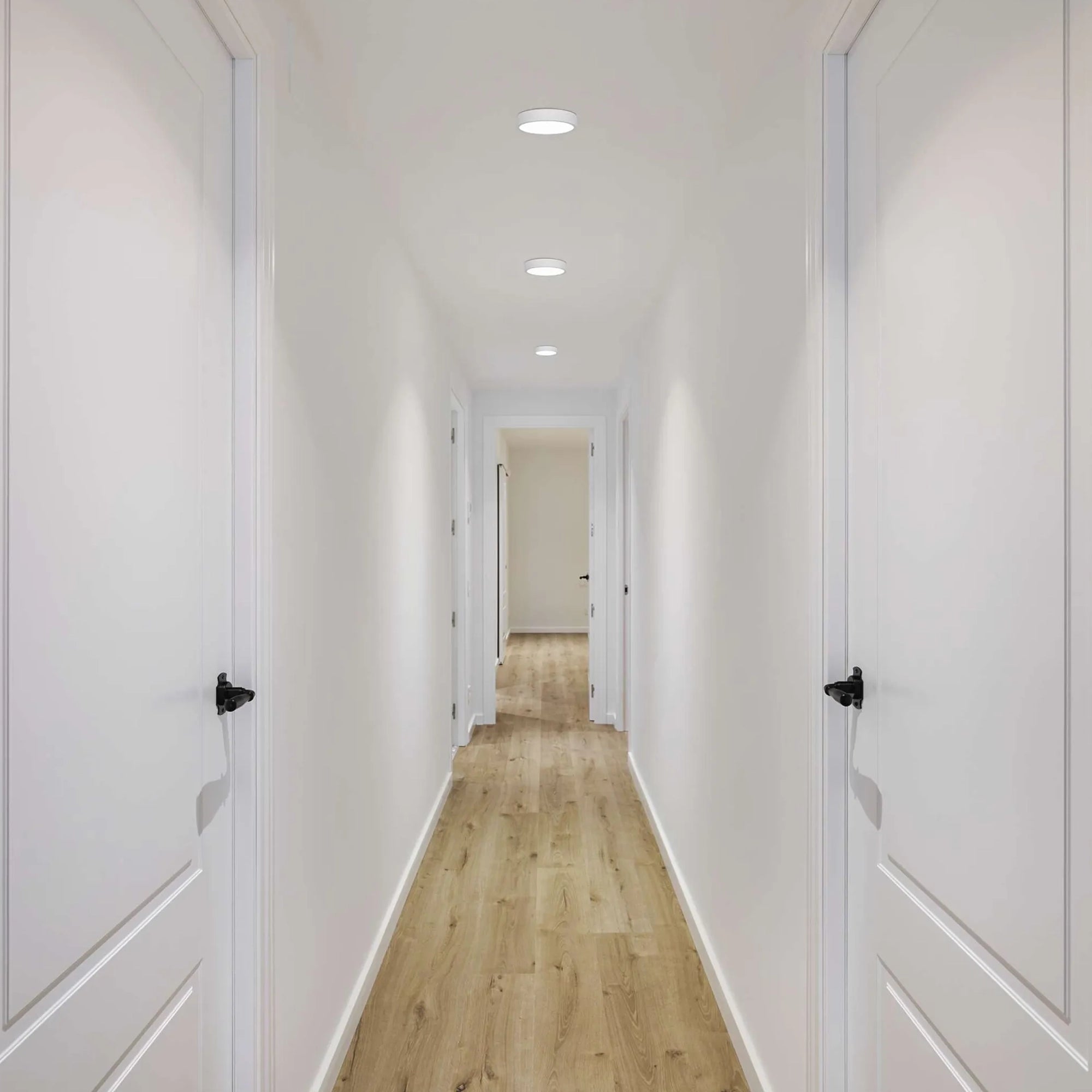 NEXXO LED panel, nadgradni, okrugli, bijeli, 7.6W, 4000K, IP20/IP40, Ø120mm