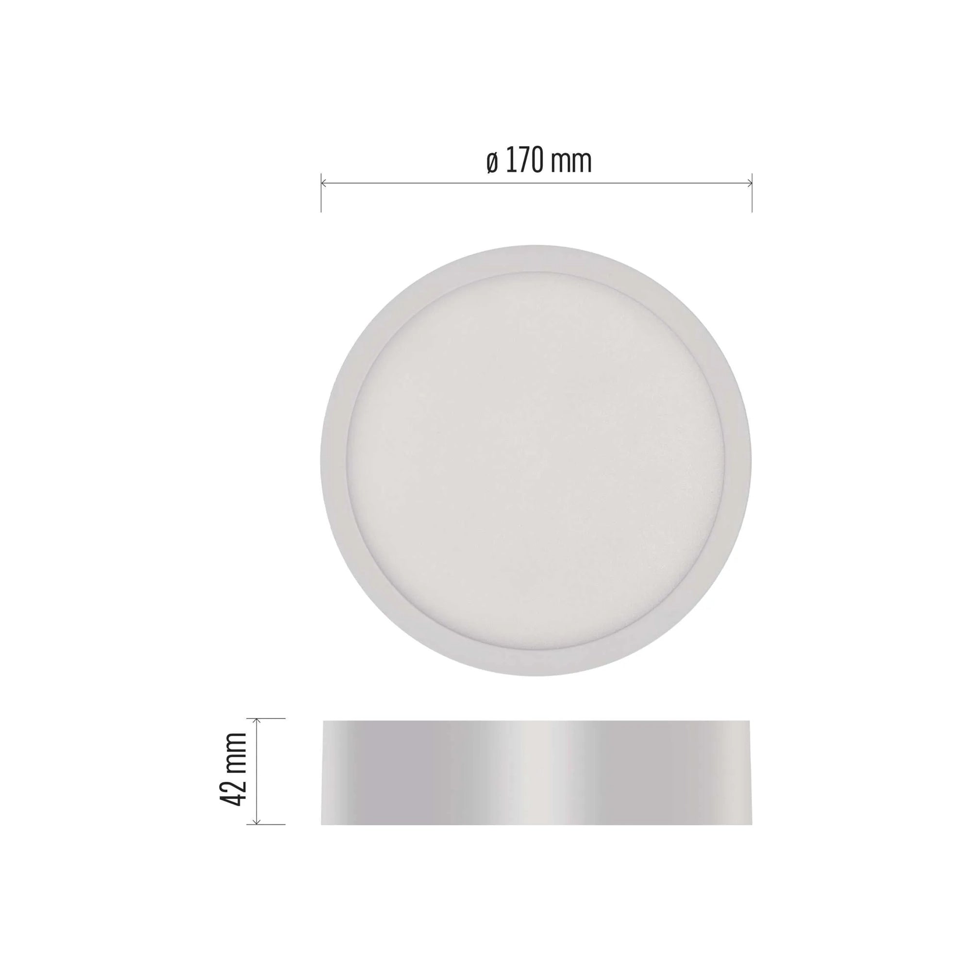 NEXXO LED panel, nadgradni, okrugli, bijeli, 12.5W, 4000K, IP20/IP40, Ø170mm