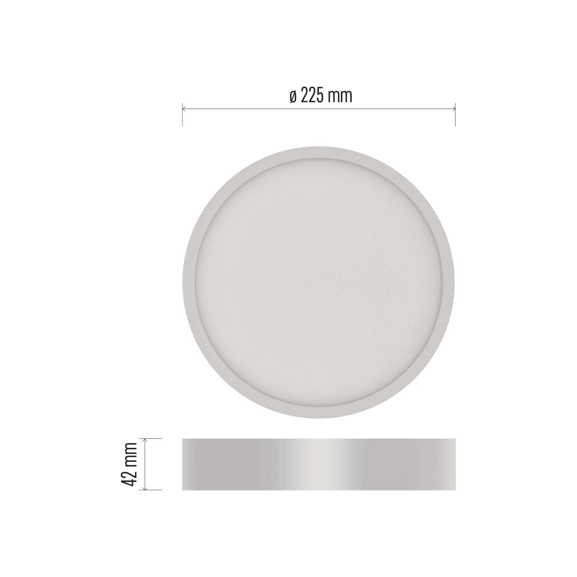 NEXXO LED panel, nadgradni, okrugli, bijeli, 21W, 4000K, IP20/IP40, Ø225mm