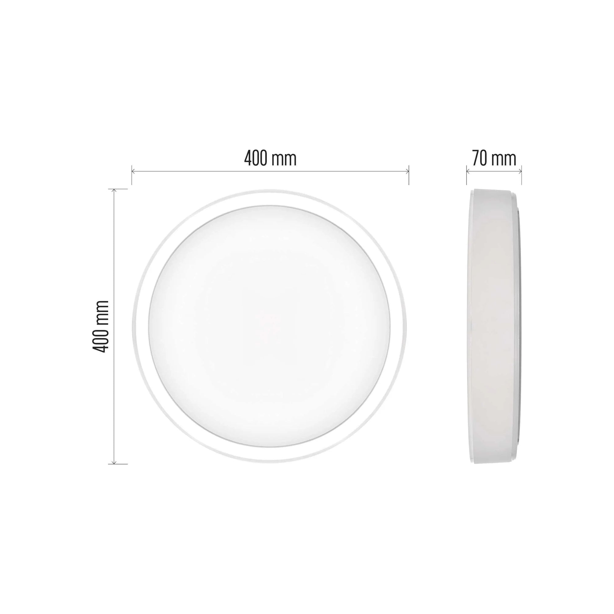 ILVI LED plafonjera, pametna, bijela, 30W, CCT, IP20, Ø400mm