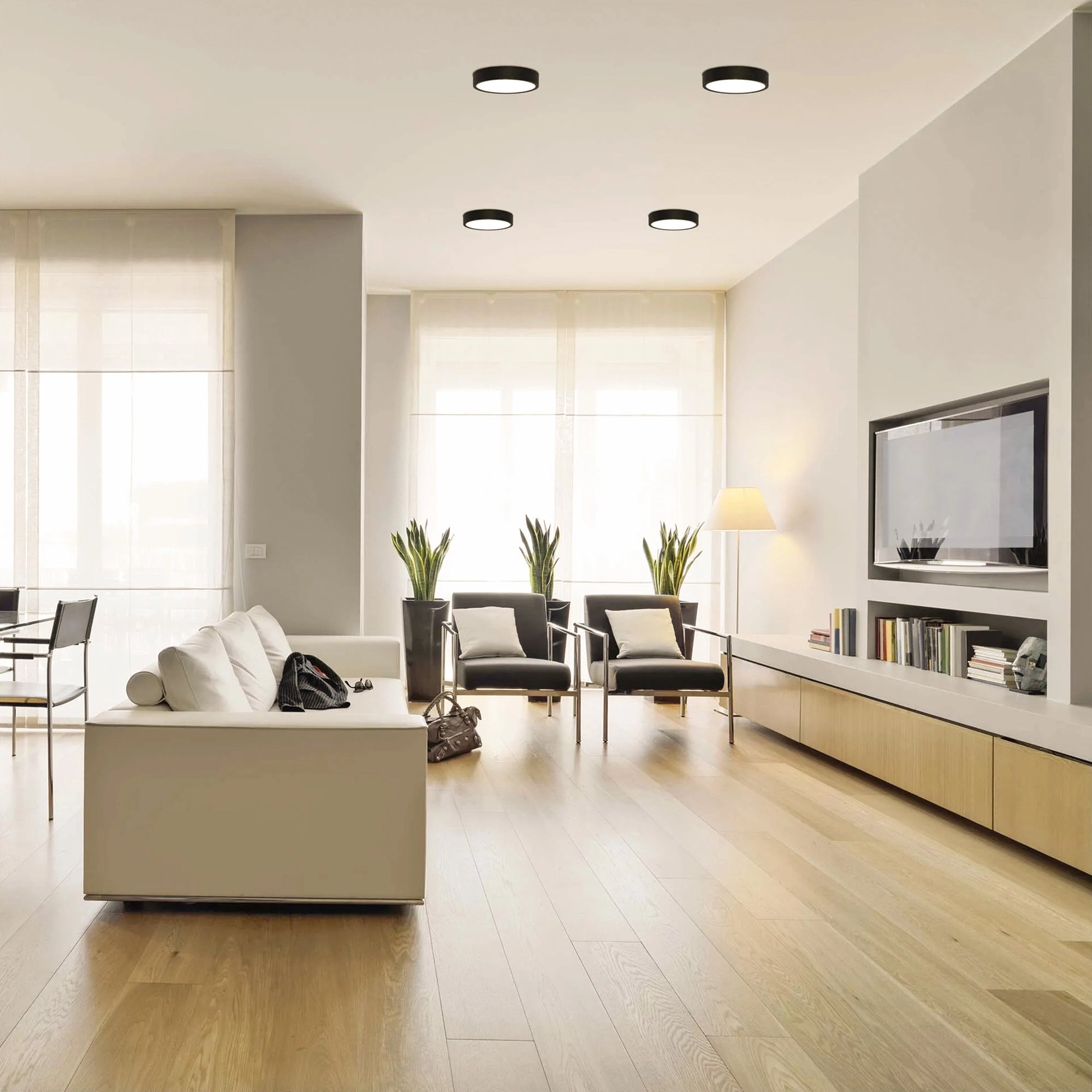 NEXXO LED panel, nadgradni, okrugli, crni, 12.5W, CCT, IP20/IP40, Ø170mm