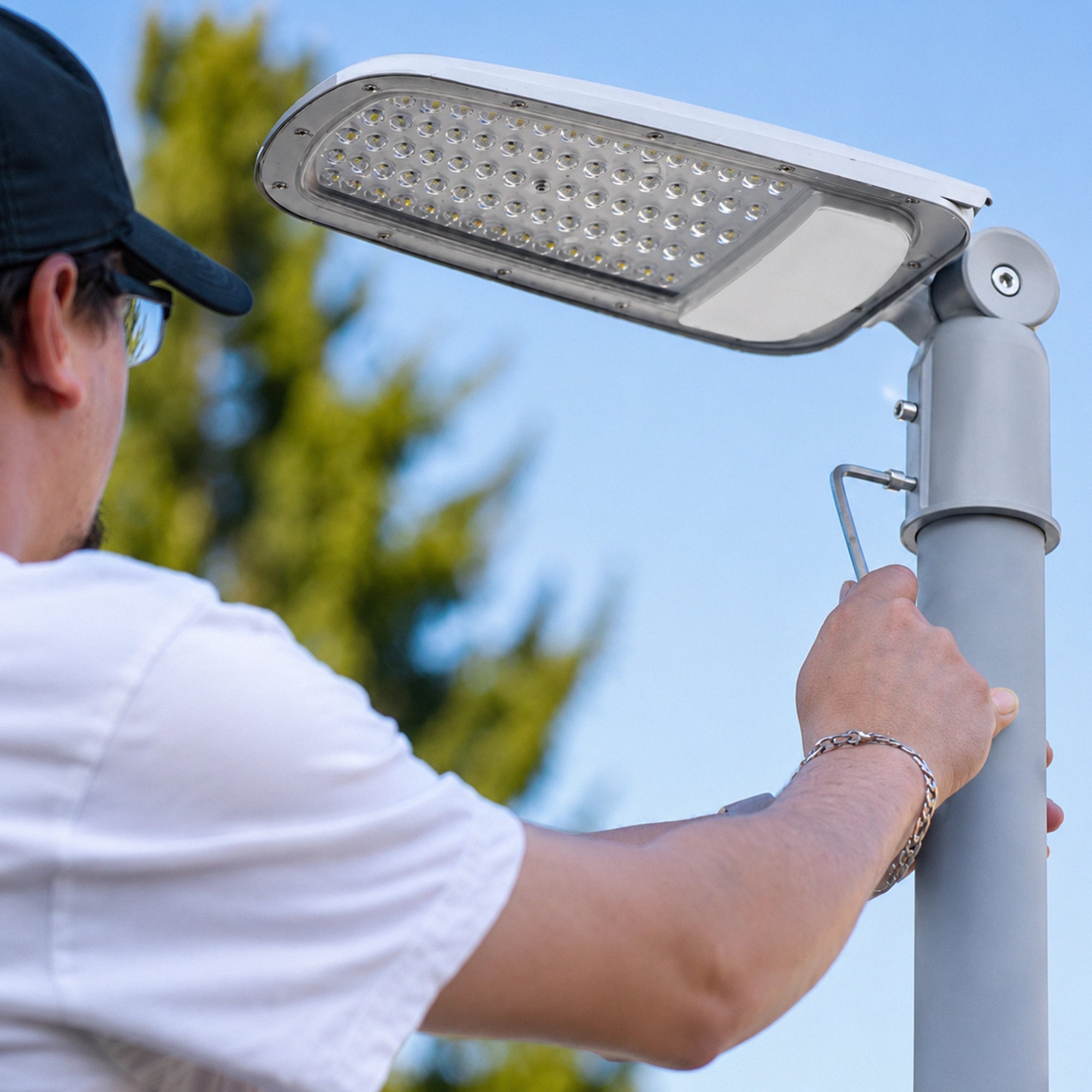 LED ulična svjetiljka SOLIS, siva, 70W, 4000K, IP65