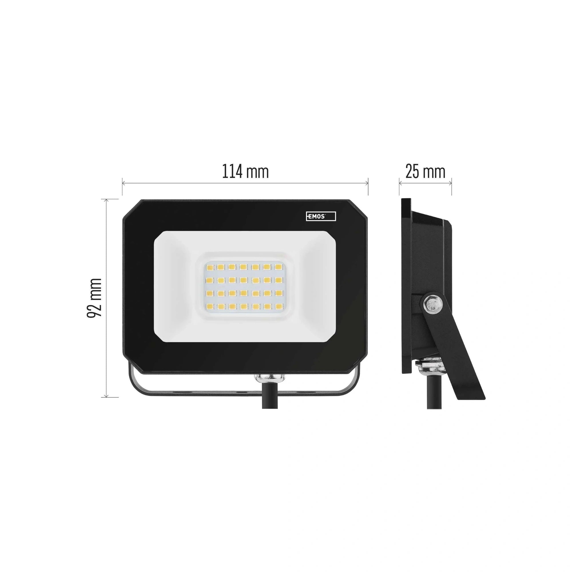 LED reflektor SIMPO, crni, 20W, 2000lm, 4000K, IP65