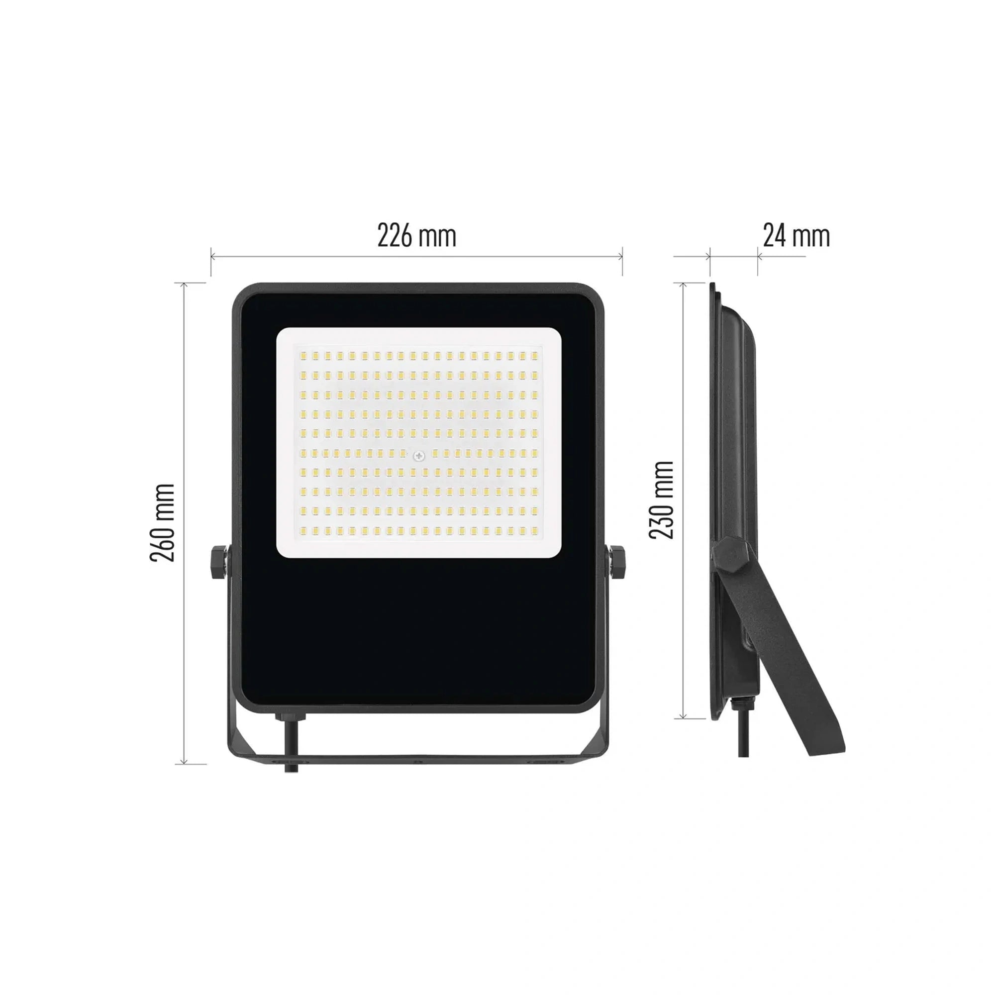 LED reflektor VISIO, crni, 100W, 15000lm, 4000K, IP65