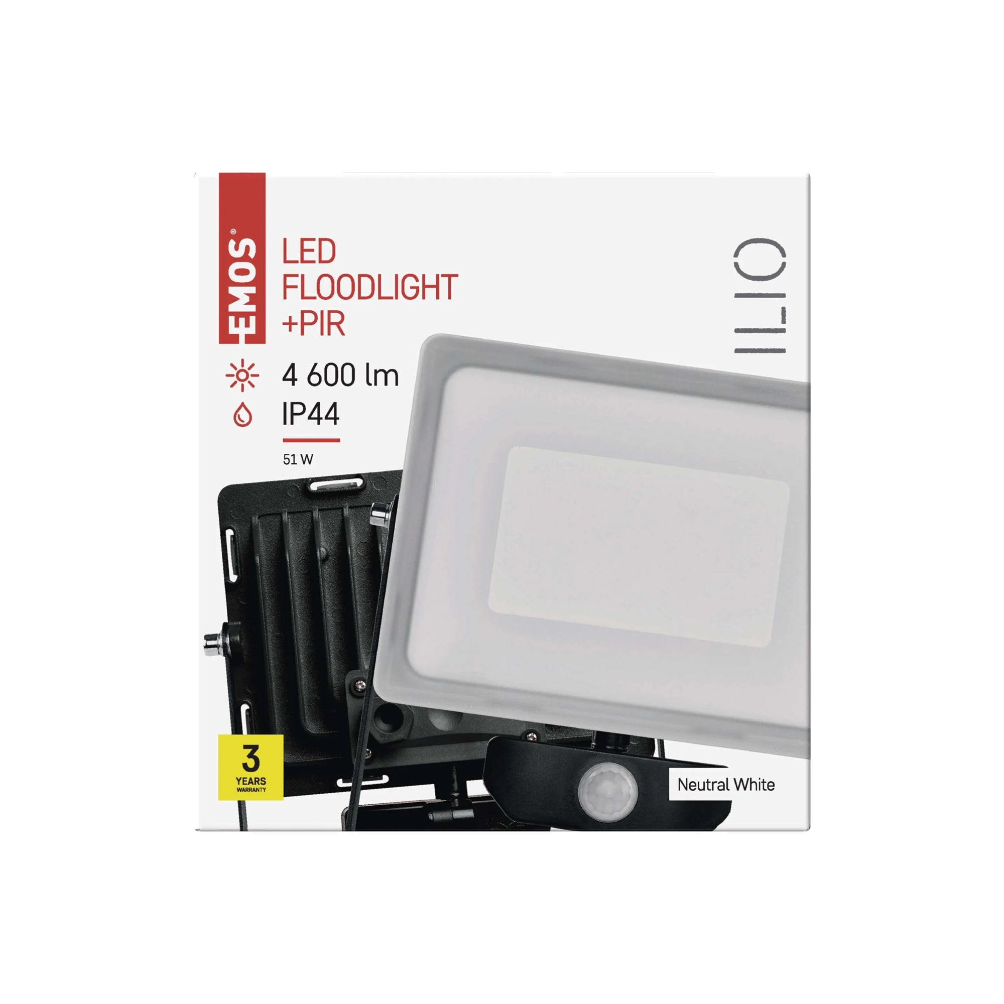 ILIO LED reflektor sa senzorom, 51W, 4600lm, 4000K