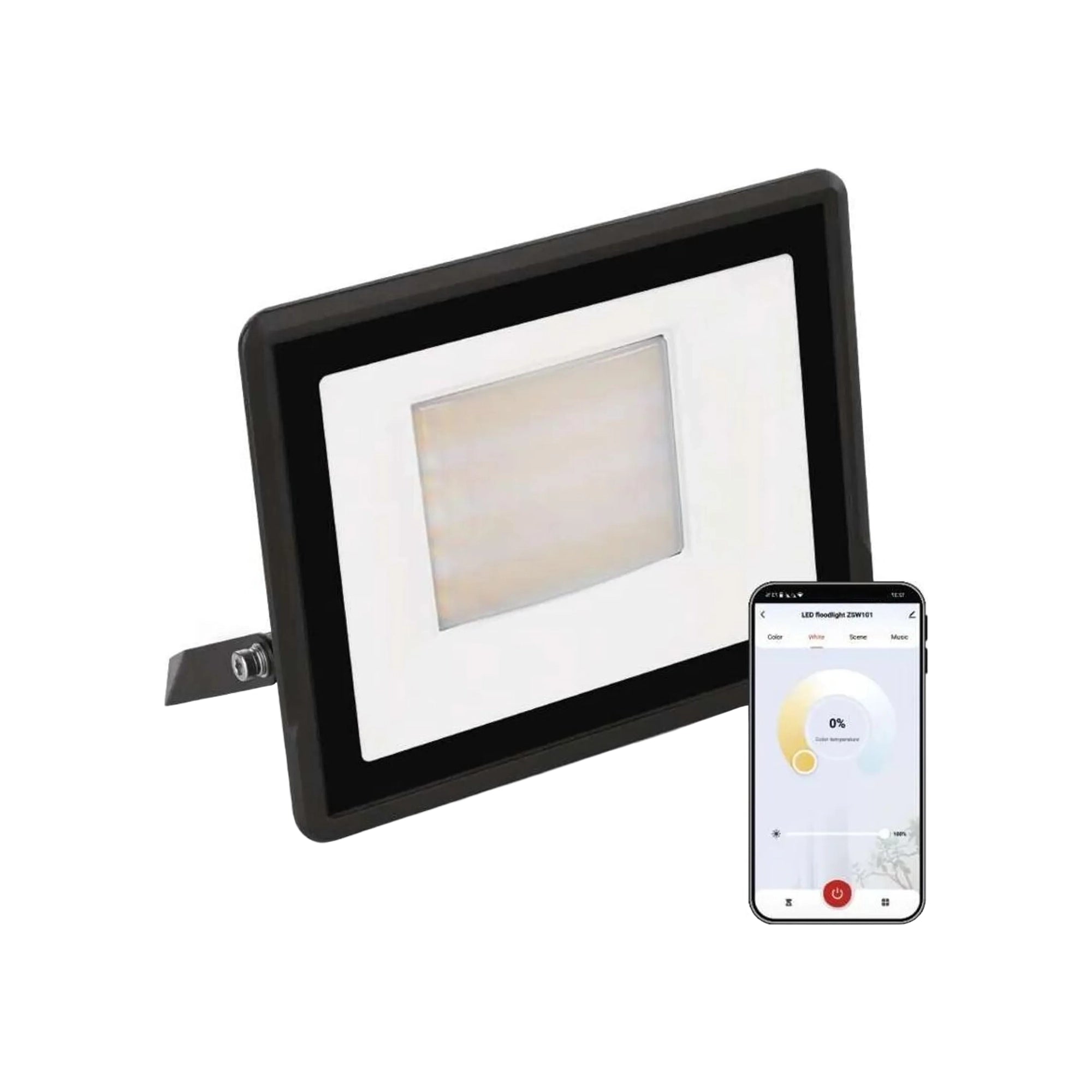 ZSW101 LED reflektor, GoSmart, crni, 50W, RGB+CCT, IP65, 152mm