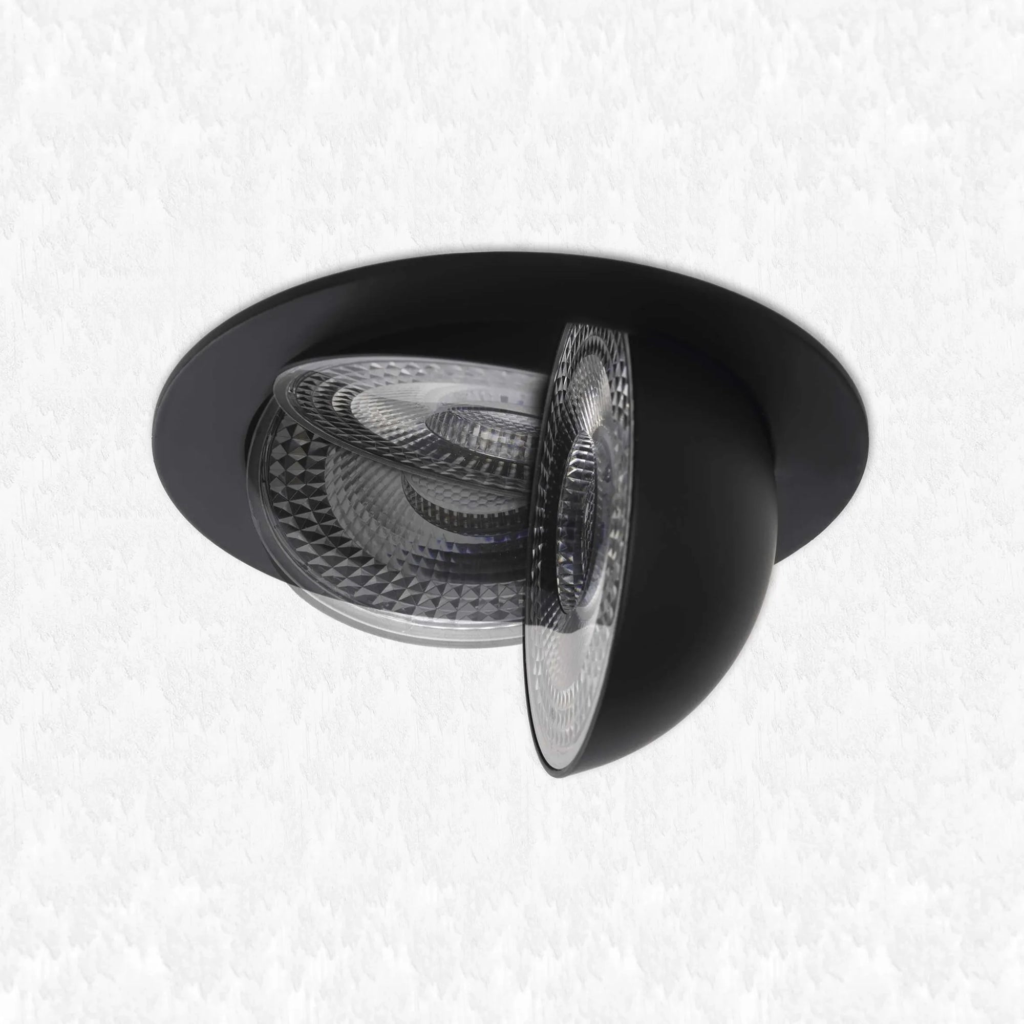 GERI LED ugradbena svjetiljka, crna, 6.5W, CCT, IP20, Ø105mm