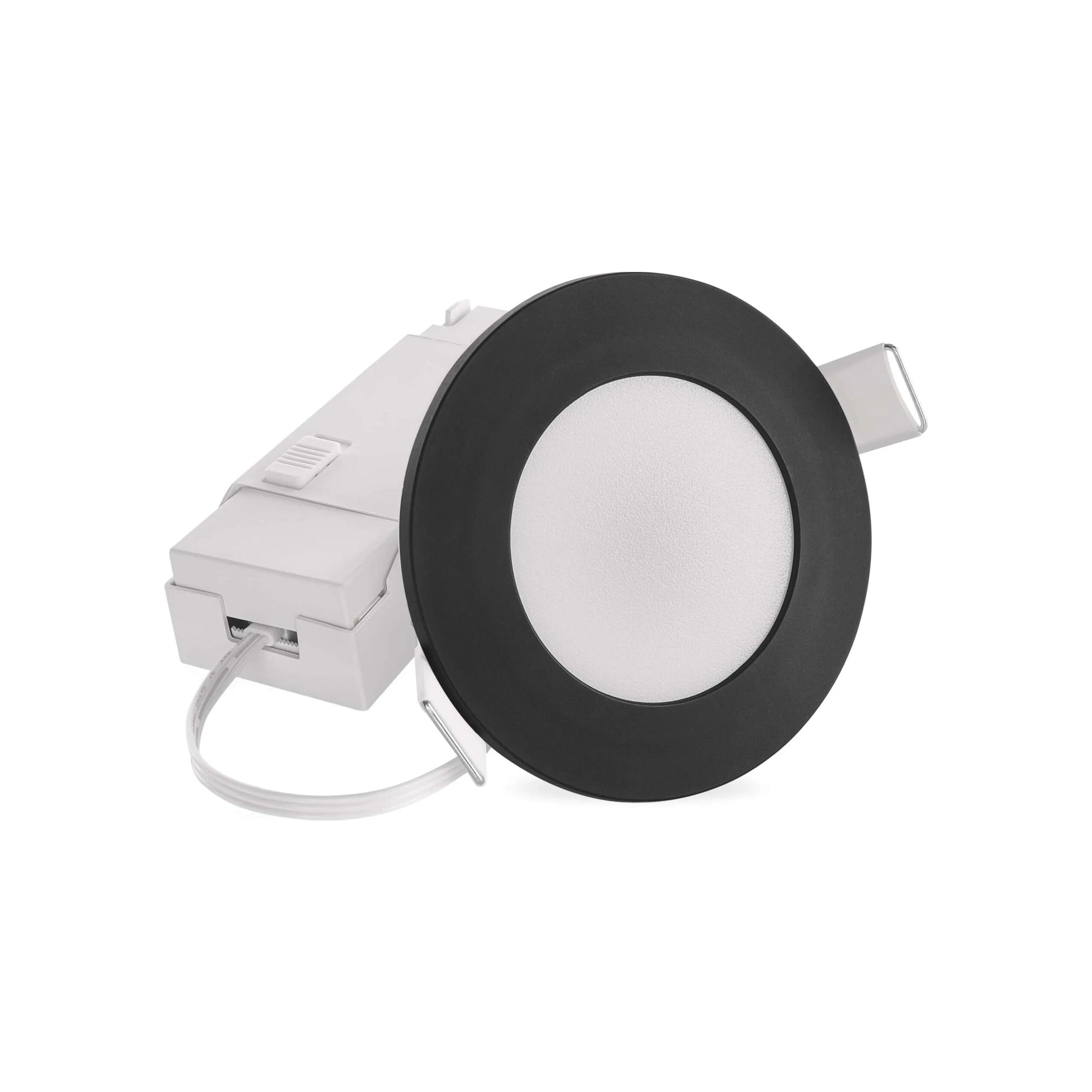 LORI LED ugradbena svjetiljka, crna, 4.5W, 2700K/4000K, IP65, Ø85mm